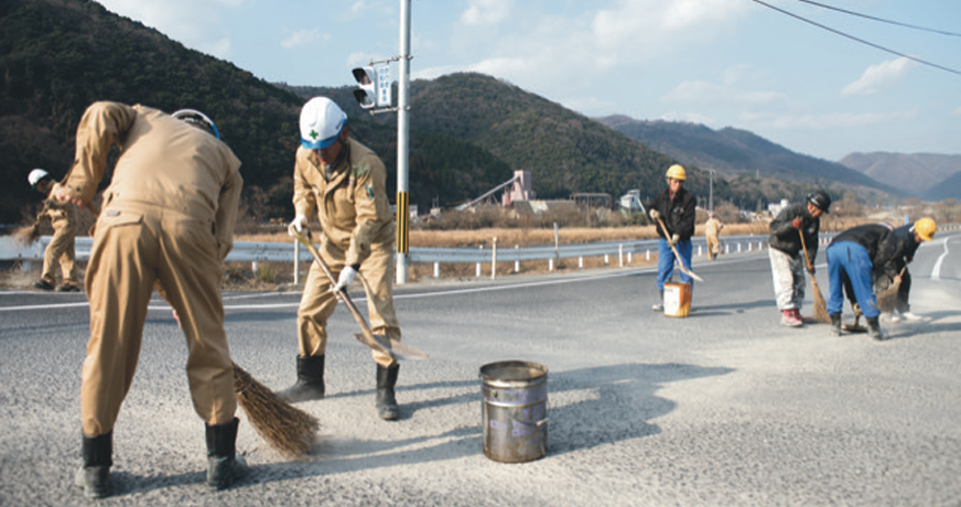組合員共同での清掃活動